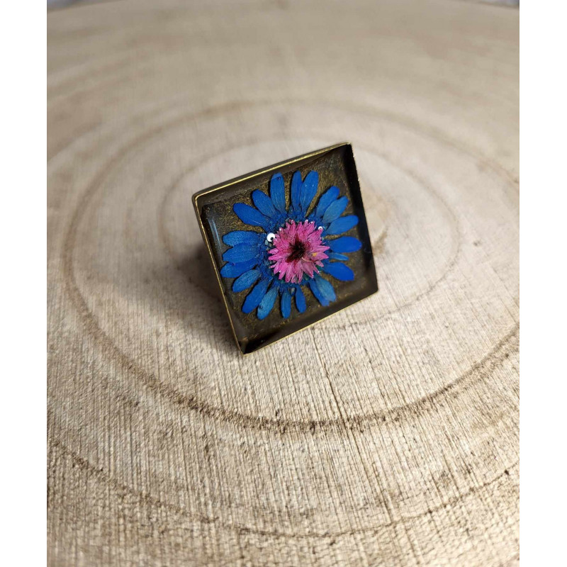 Bague "Fleur bleu" Bague "Fleur bleu"